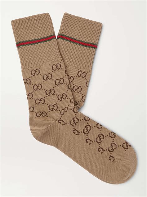 brown guccie socks